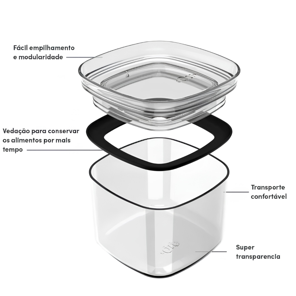 Pote Hermético Organizador <Ou> 450ml Block
