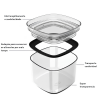 Pote Hermético Organizador <Ou> 450ml Block