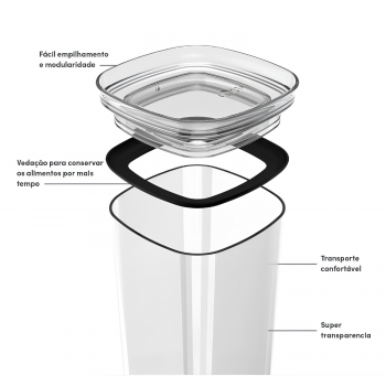 Pote Hermético Organizador <Ou> 1,5L Block