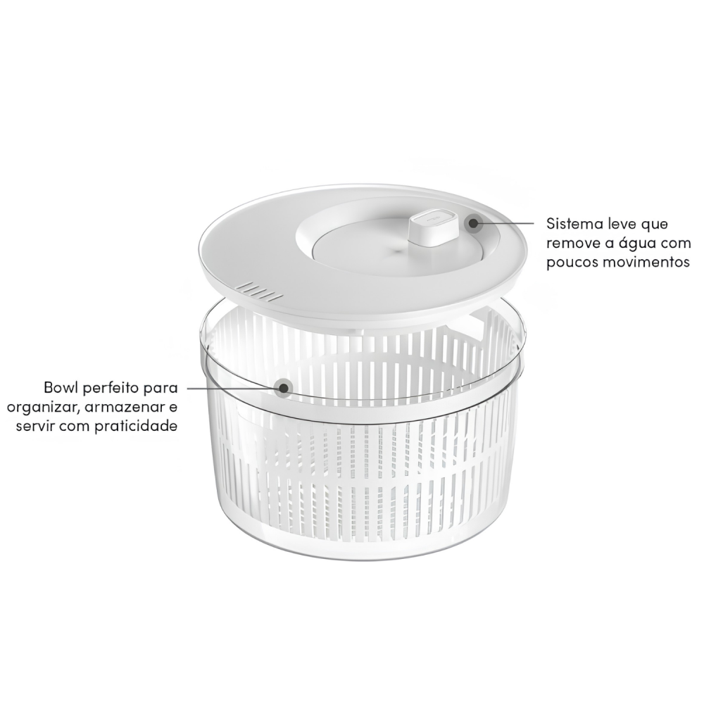 Secador de Saladas <Ou> 5,5L Clear Fresh