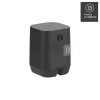 Lixeira de Piso/Parede <Ou> 6L Aura Preto
