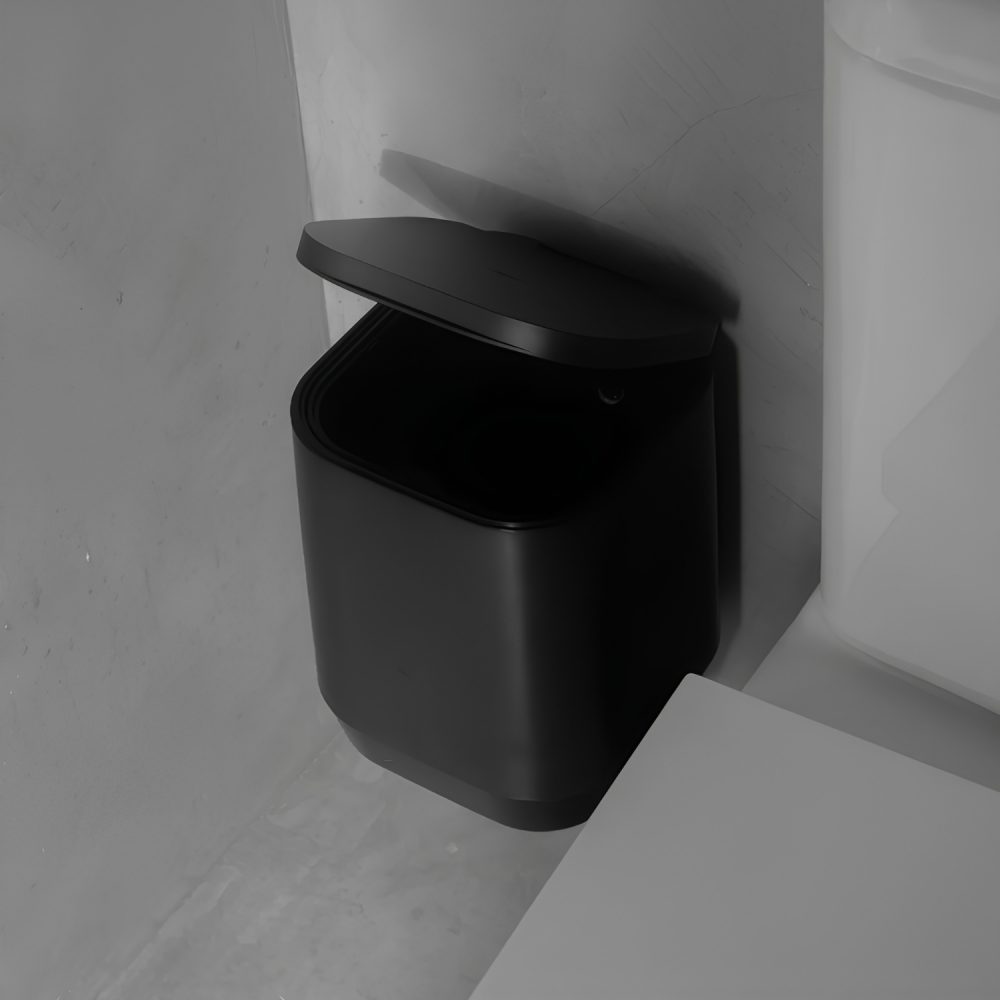 Lixeira de Piso/Parede <Ou> 6L Aura Preto