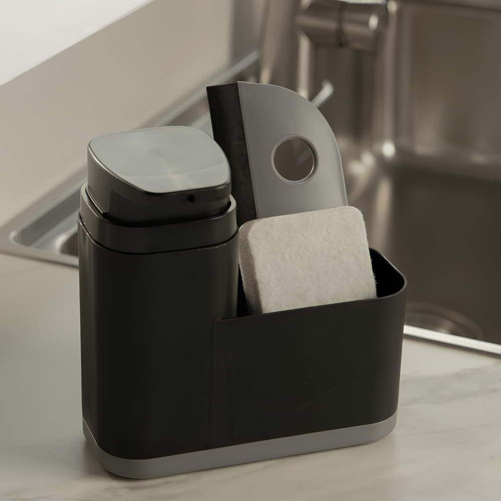 Dispenser para Detergente Organizador <Ou> 550mL Liv Preto