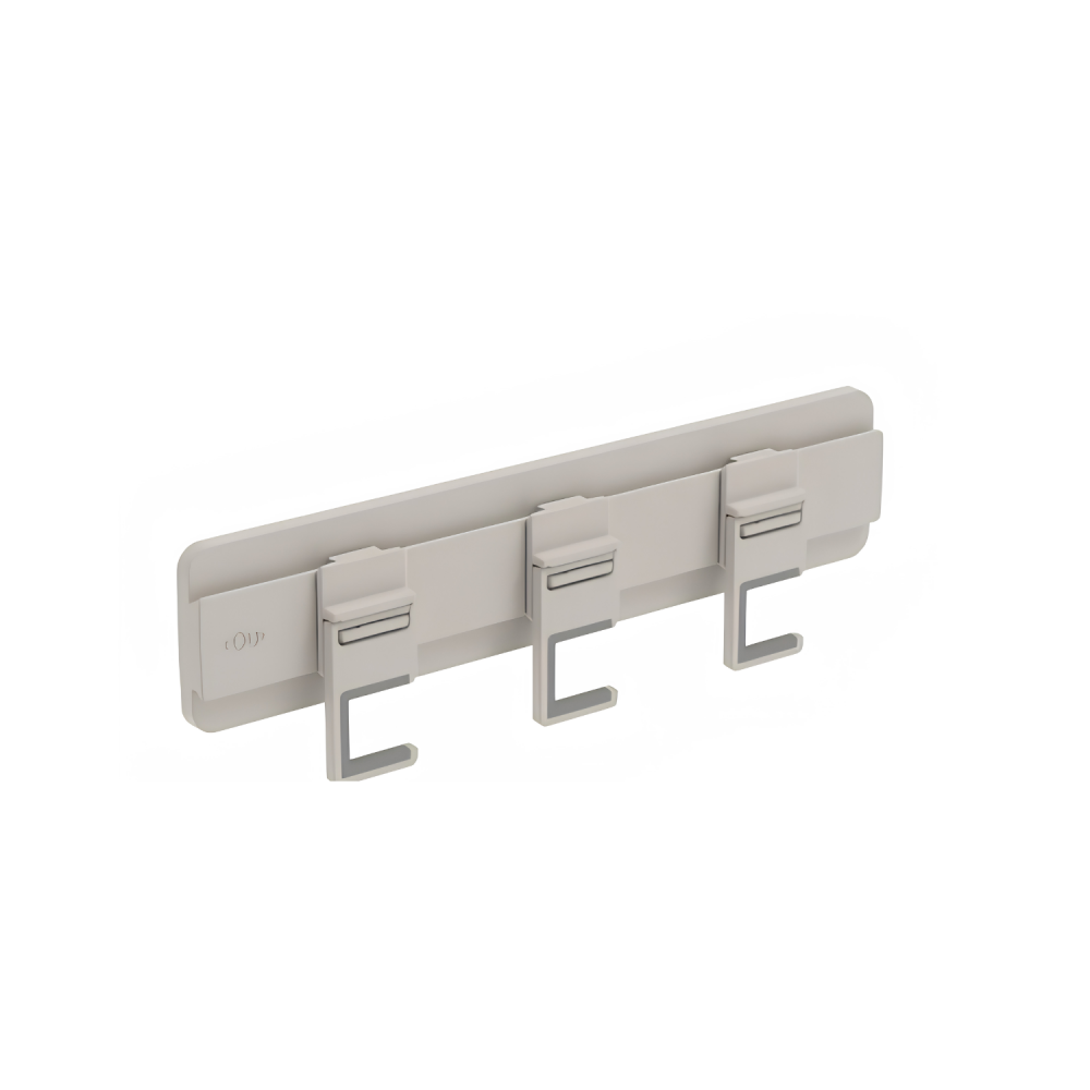 Suporte Para Vassouras e Rodos com 3 Ganchos <Ou> Flow Bege