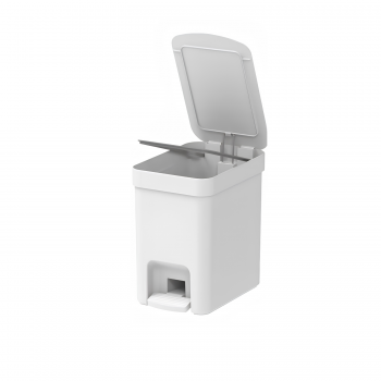 Lixeira com pedal 6L <Ou> Trium Branco