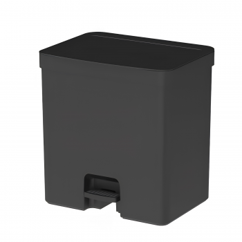 Lixeira com pedal 20L <Ou> Trium Preto