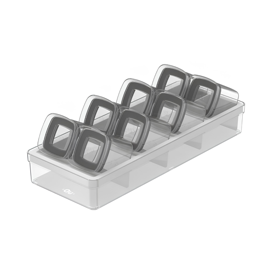 Porta Temperos <Ou> 9 Peças Clear Gavetas