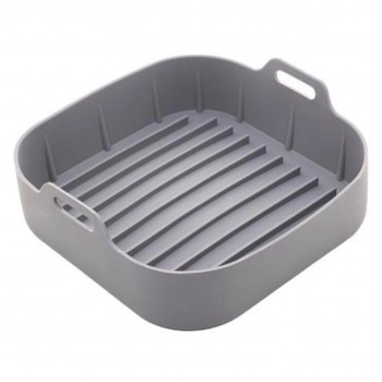 Forma de Cozimento para Fritadeira Elétrica Quadrada 19cm Silicone Mori