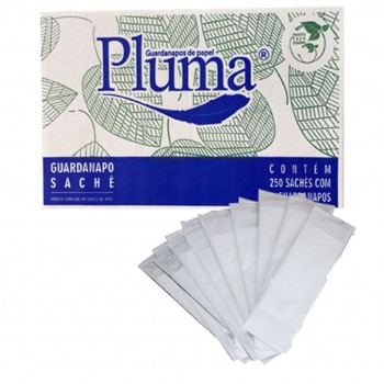 Guardanapo de Papel em Sachê Pluma 28x20,5cm com 250 sachês de 2 folhas cada