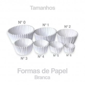 Forminha Lisa de Papel n°1 com 100 unid.