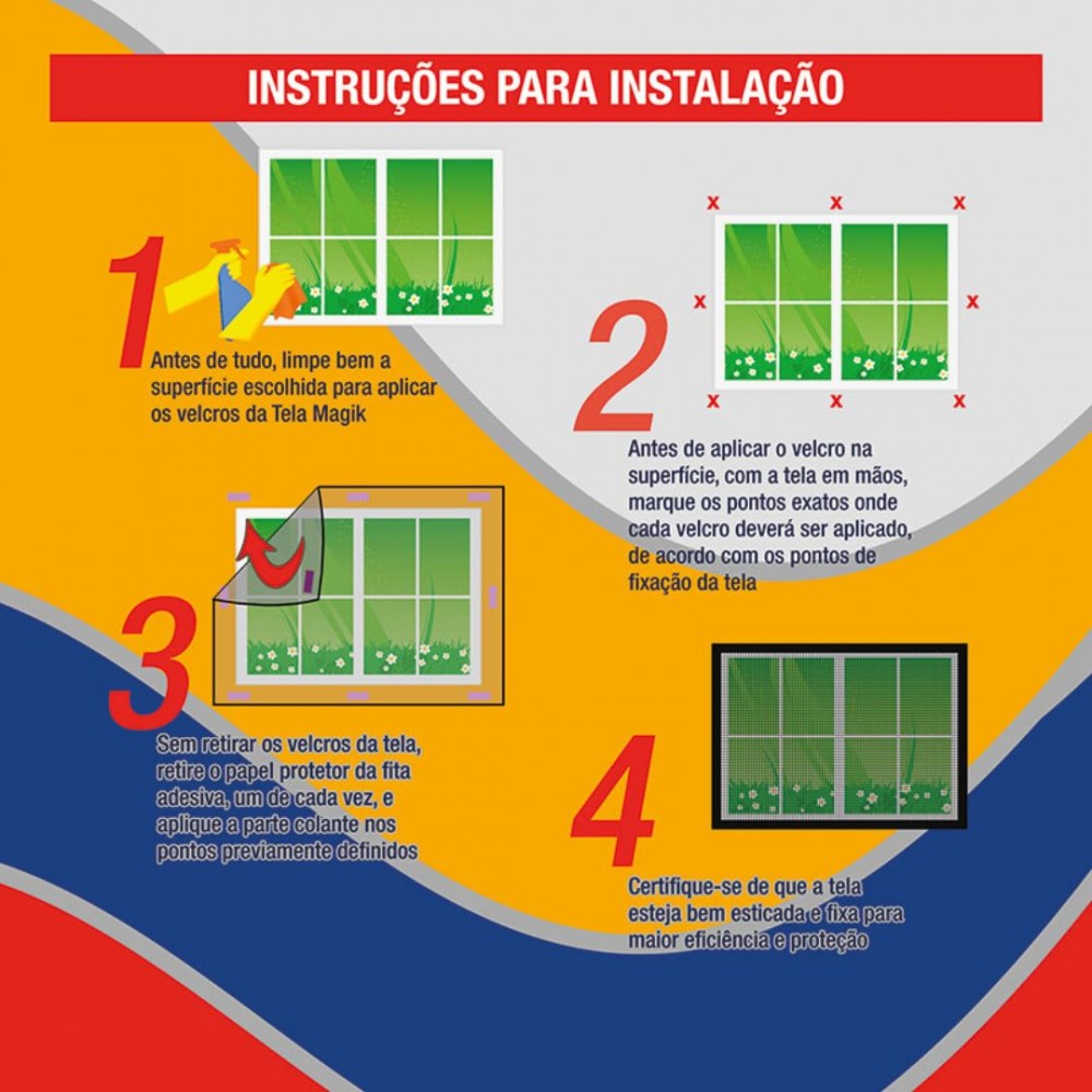 Tela Mosquiteira Pronta com Velcro 123x225cm Assessolar