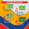 Tela Mosquiteira Pronta com Velcro 123x225cm Assessolar