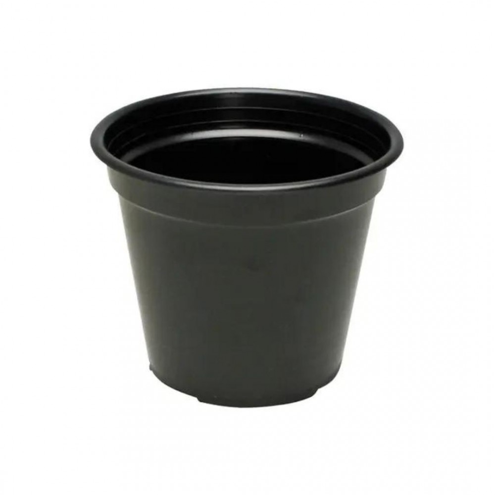 Vaso Plástico Redondo n°0 Treplast Preto