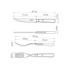 Conjunto de Talhares Inox com 12 peças Tramontina Dynamic