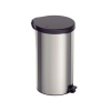 Lixeira Inox com Pedal 20L Tramontina Tampa Preta