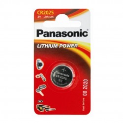 Bateria de Lítio 3V Panasonic CR2025 com 1 unid. Bateria de Lítio 3V Panasonic CR2025 com 1 unid.