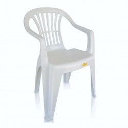 Cadeira Plástica Antares Poltrona Branca