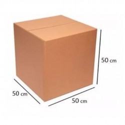Caixa de Papelão para Mudança Nº3 Reforçada 50x50x50cm Caixa de Papelão para Mudança Nº3 Reforçada 50x50x50cm