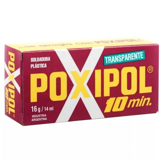 Cola Epóxi Polixpol 10 min Solda Plástica 21g Transparente