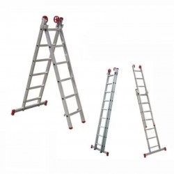 Escada Extensiva de Alumínio Ágata 2x6 Degraus Escada Extensiva de Alumínio Ágata 2x6 Degraus