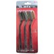 Escova de Aço Retangular MTX Cabo Plástico com 3 peças (Aço/Bronze/Nylon) Escova de Aço Retangular MTX Cabo Plástico com 3 peças (Aço/Bronze/Nylon)