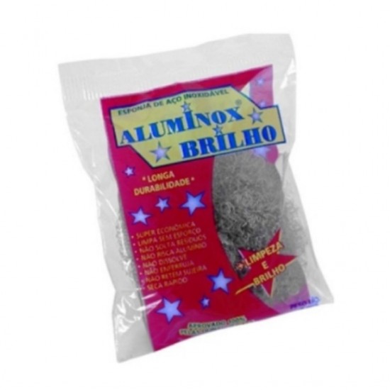 Esponja de Aço Aluminox Prata 10g Esponja de Aço Aluminox Prata 10g