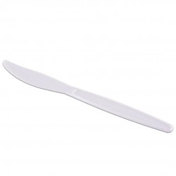 Faca Descartável Refeição Master Plastfood Branco com 50 unid. Faca Descartável Refeição Master Plastfood Branco com 50 unid.