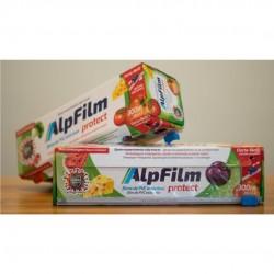 Filme de PVC Alpfilm com Trilho Cortador 28cm x 300m Filme de PVC Alpfilm com Trilho Cortador 28cm x 300m