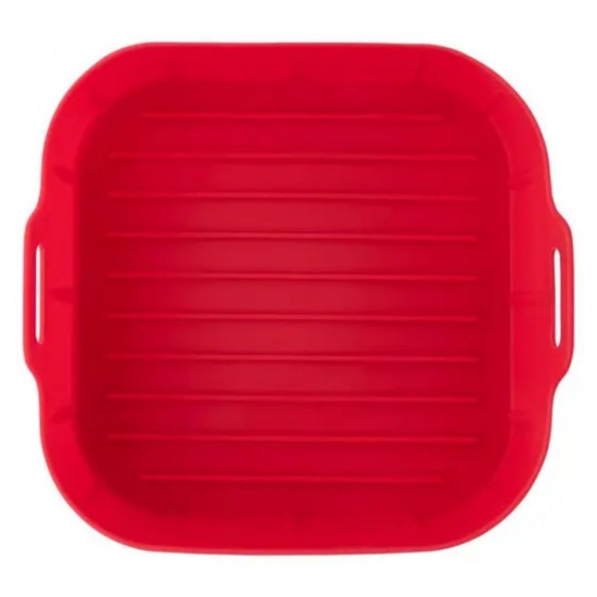Forma de Cozimento para Fritadeira Elétrica Quadrada 16cm Silicone Mori Forma de Cozimento para Fritadeira Elétrica Quadrada 16cm Silicone Mori