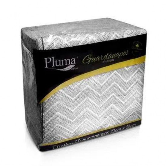 Guardanapo de Papel Pluma 23x24cm Preto com 50 folhas Guardanapo de Papel Pluma 23x24cm Preto com 50 folhas