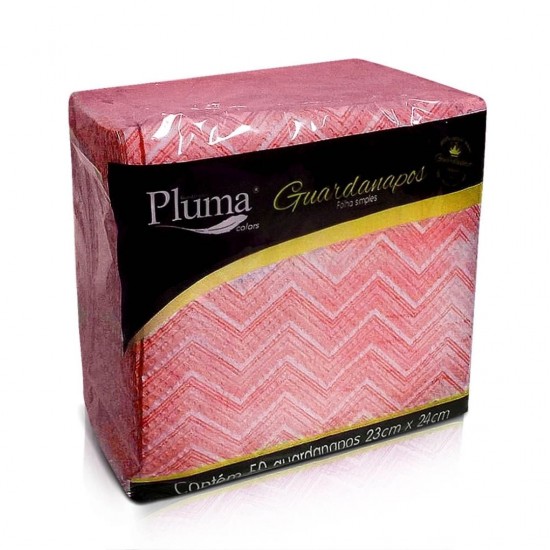 Guardanapo de Papel Pluma 23x24cm Vermelho com 50 folhas Guardanapo de Papel Pluma 23x24cm Vermelho com 50 folhas