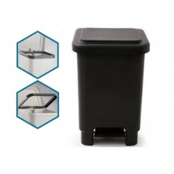 Lixeira com Pedal 25L Attuale - Preta