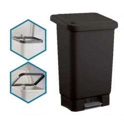 Lixeira com Pedal 50L Attuale - Preta