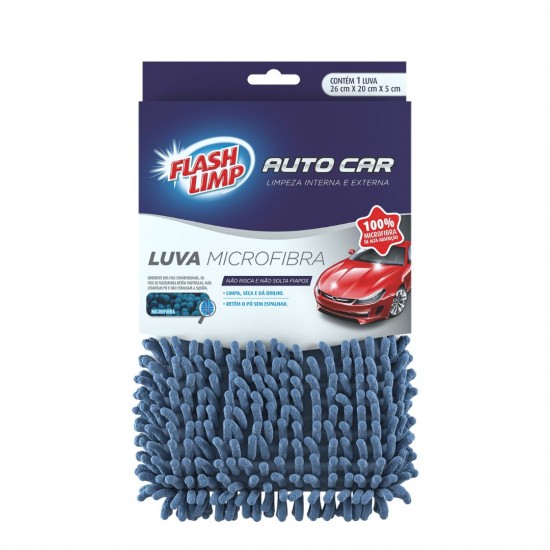 Luva Microfibra Automotiva Flash Lave Luva Microfibra Automotiva Flash Lave