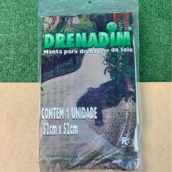 Manta para Drenagem do Solo Drenadim 52x52cm