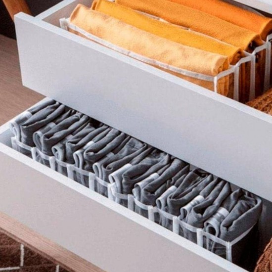 Organizador de Gavetas Colmeia Transparente 10x40x10cm Paramount