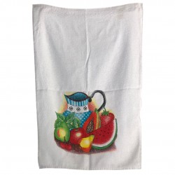 Pano de Prato Felpudo Decorado Toamine