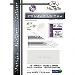 Pregos de Aço 10x8 Multifix com 100 unid. Pregos de Aço 10x8 Multifix com 100 unid.