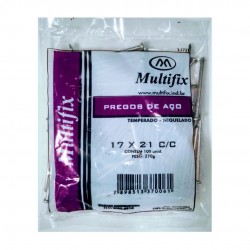 Pregos de Aço 17x21 Multifix com 8 unid. Pregos de Aço 17x21 Multifix com 8 unid.