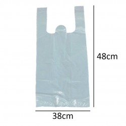 Sacola Plástica Branca 38x48cm Embalimp com 2,2Kg Sacola Plástica Branca 38x48cm Embalimp com 2,2Kg