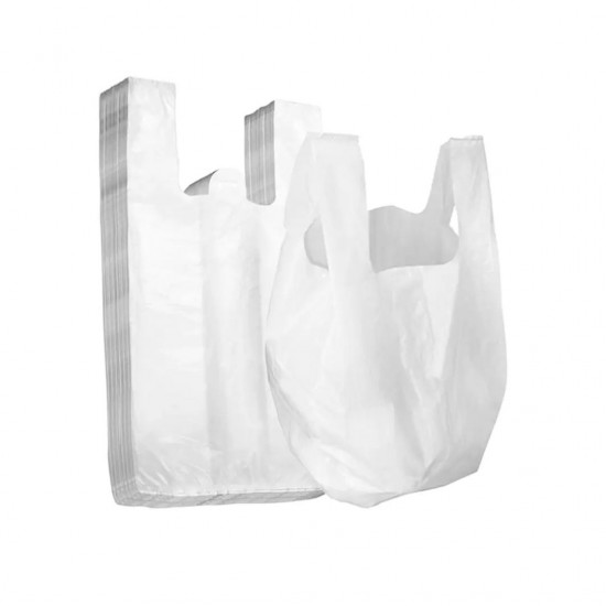 Sacola Plástica Reforçada Branca 60x80cm com 1Kg Sacola Plástica Reforçada Branca 60x80cm com 1Kg