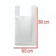 Sacola Plástica Reforçada Branca 60x80cm com 1Kg Sacola Plástica Reforçada Branca 60x80cm com 1Kg