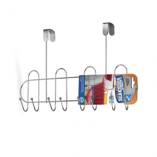 Suporte para Vassouras com Esferas Arthi Cromado Suporte para Vassouras com Esferas Arthi Cromado