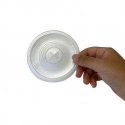Tampa para Copo Plástico Descartável com Furo 300/330mL Copaza com 50 unid.