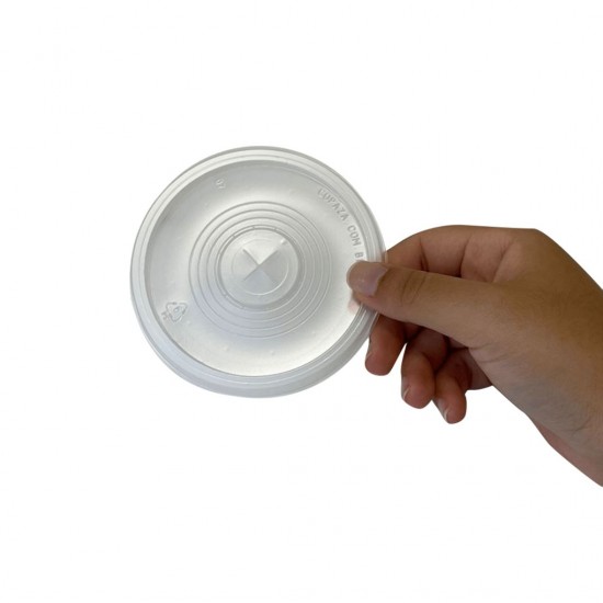 Tampa para Copo Plástico Descartável com Furo 300/330mL Copaza com 50 unid. Tampa para Copo Plástico Descartável com Furo 300/330mL Copaza com 50 unid.