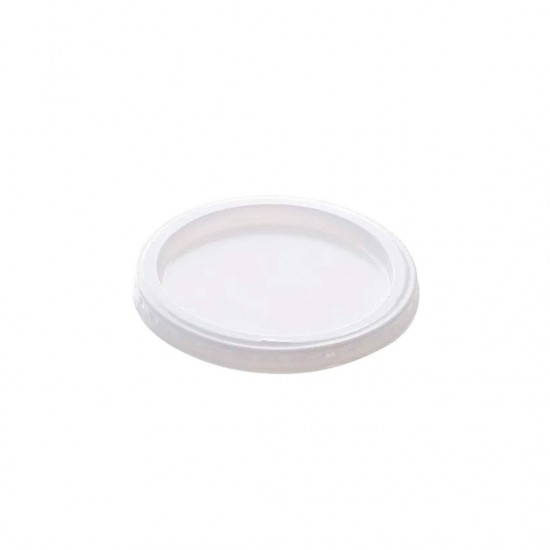 Tampa para Pote Plástico Descartável 100mL Cristalcopo Transparente com 100 unid.