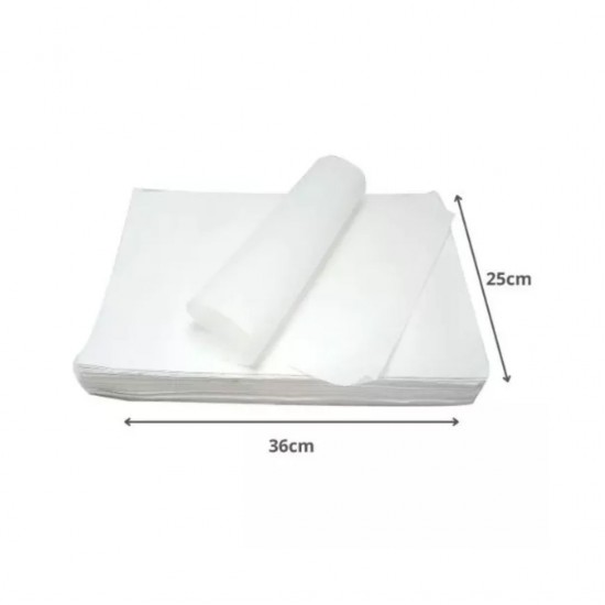 Toalha Americana de Papel 25x35cm com 500 unid. Branco Liso Toalha Americana de Papel 25x35cm com 500 unid. Branco Liso