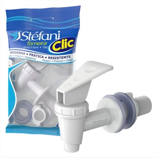 Torneira para Filtro de Água Stefani Clic Branca Torneira para Filtro de Água Stefani Clic Branca