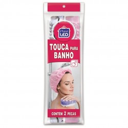 Touca de Banho Plastleo com 2 unid.