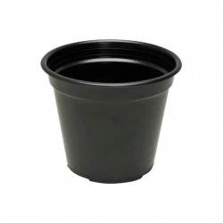 Vaso Plástico Redondo n°0 Treplast Preto Vaso Plástico Redondo n°0 Treplast Preto